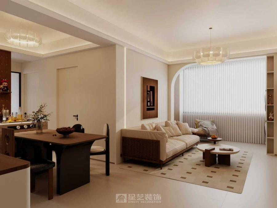 不張揚的奶油調，搭配恰到好處的暖，家就該是這般溫柔的模樣